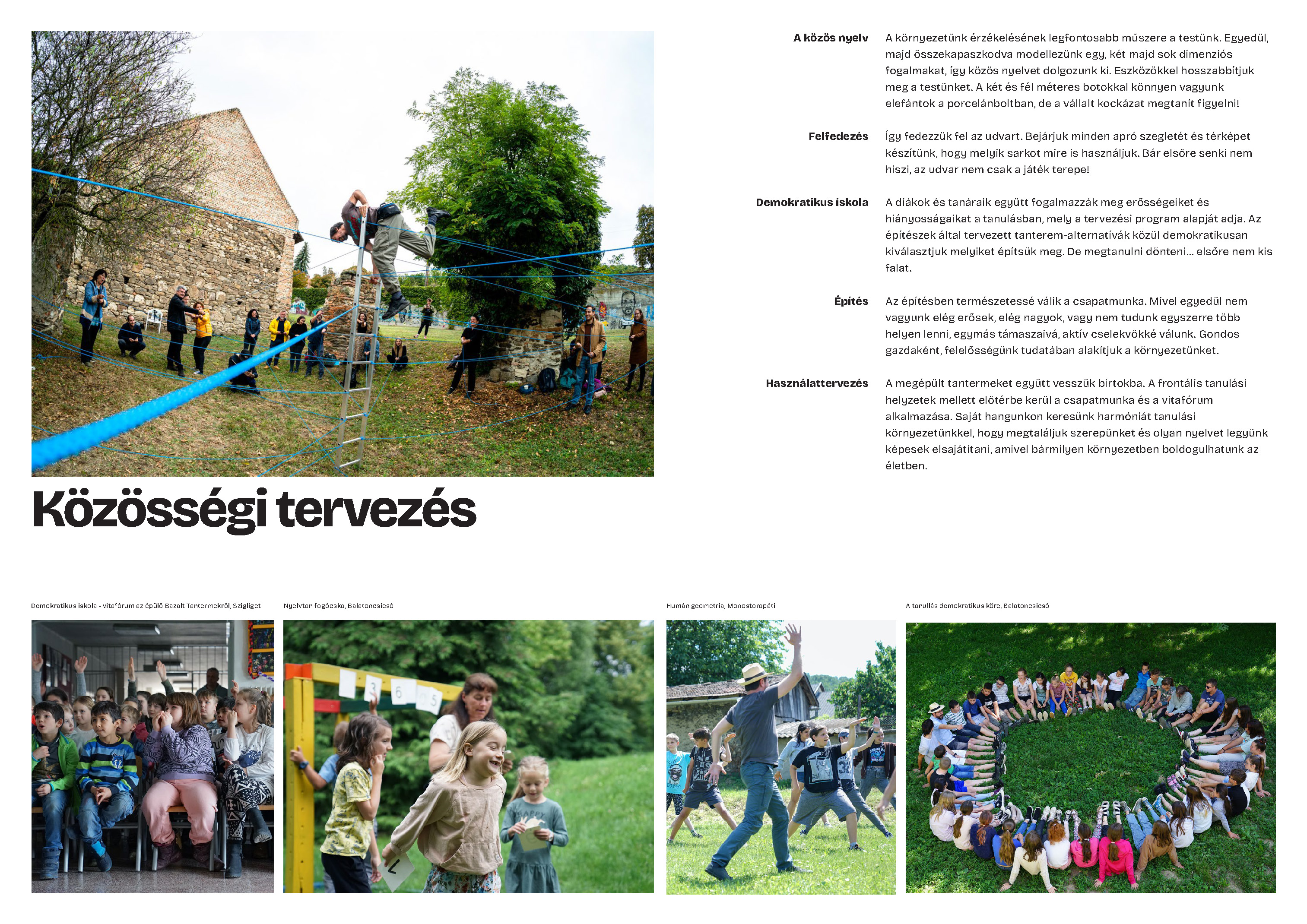 CAN Architects portfólió Bazalt Iskola, közösségi tervezés